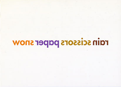 snow paper scissors rain